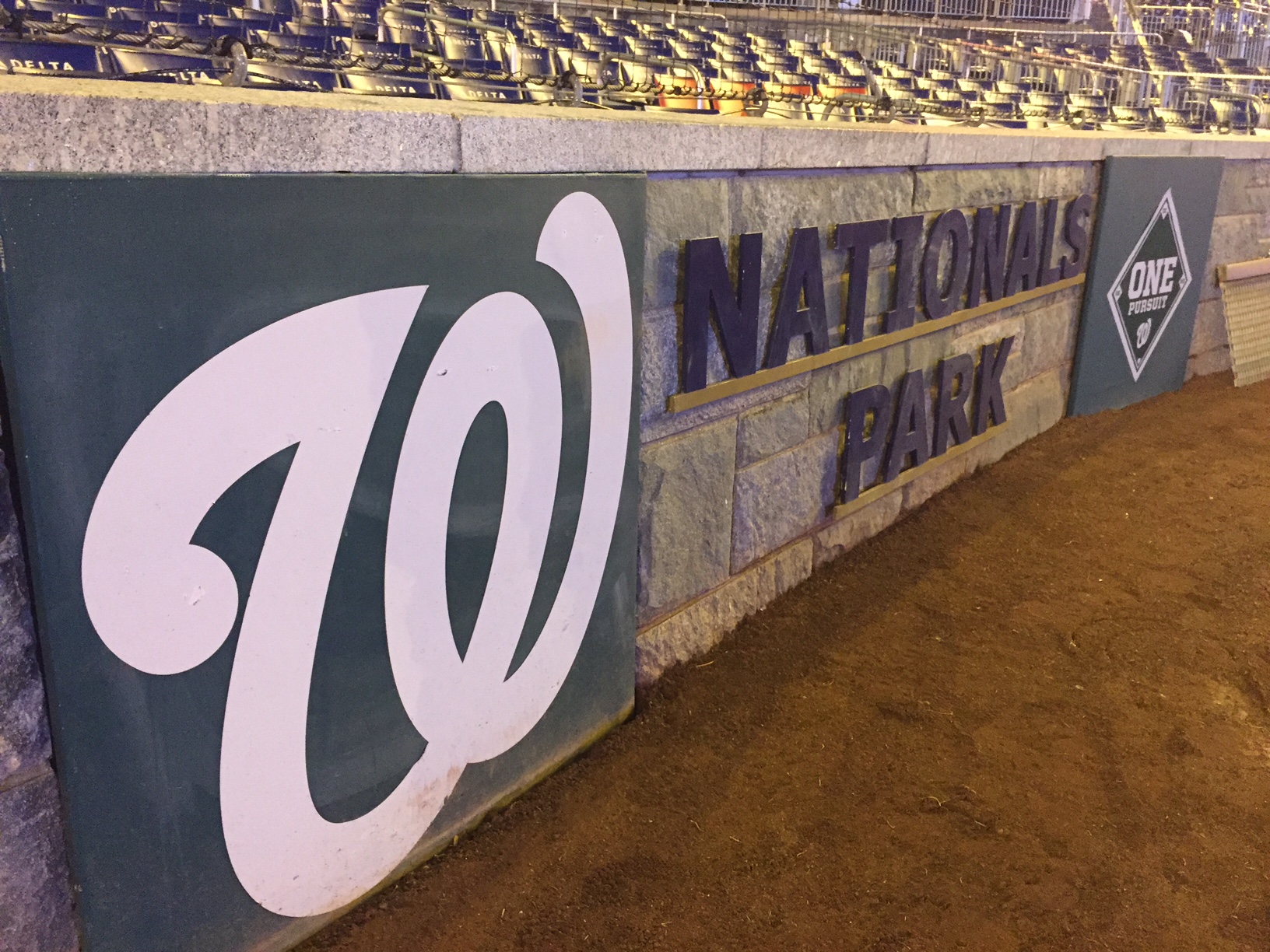 A view of Nationals Park in the predawn hours of Opening Day, April 7, 2016. (WTOP/Dennis Foley)