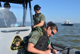 Candy Thomson says the Natural Resources Police will be all over the waters this year, conducting what she labels “saturation patrols.” “You will look up and you will see a Natural Resources Police boat. You will see us at boating ramps. You will see us in schools. You will see us at civil associations. We mean business.” (WTOP/Rich Johnson)