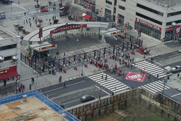 Some of the first fans make their way into Nats Park for the Nationals 2016 home opener. (Photo Courtesy of khernadez)
