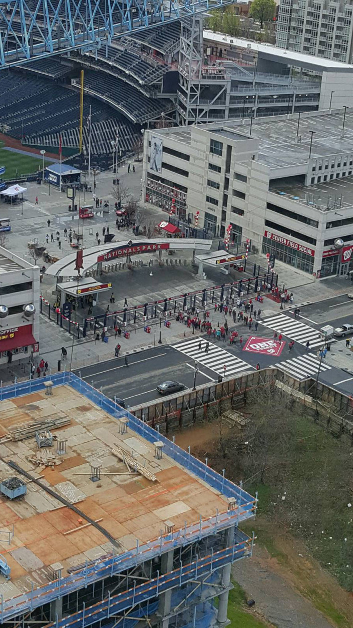 Some of the first fans make their way into Nats Park for the Nationals 2016 home opener. (Photo Courtesy of khernadez)