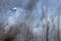 A massive wildfire that has been burning for over a week at Shenandoah National Park has grown to more than 10,000 acres, making it the second largest fire in the park's history. "Our containment number is going up which means our confidence in the firebreak that we created around it is increasing every day," said Barb Stewart, an information officer with the fire response team. (Photo Courtesy of the National Park Service)
