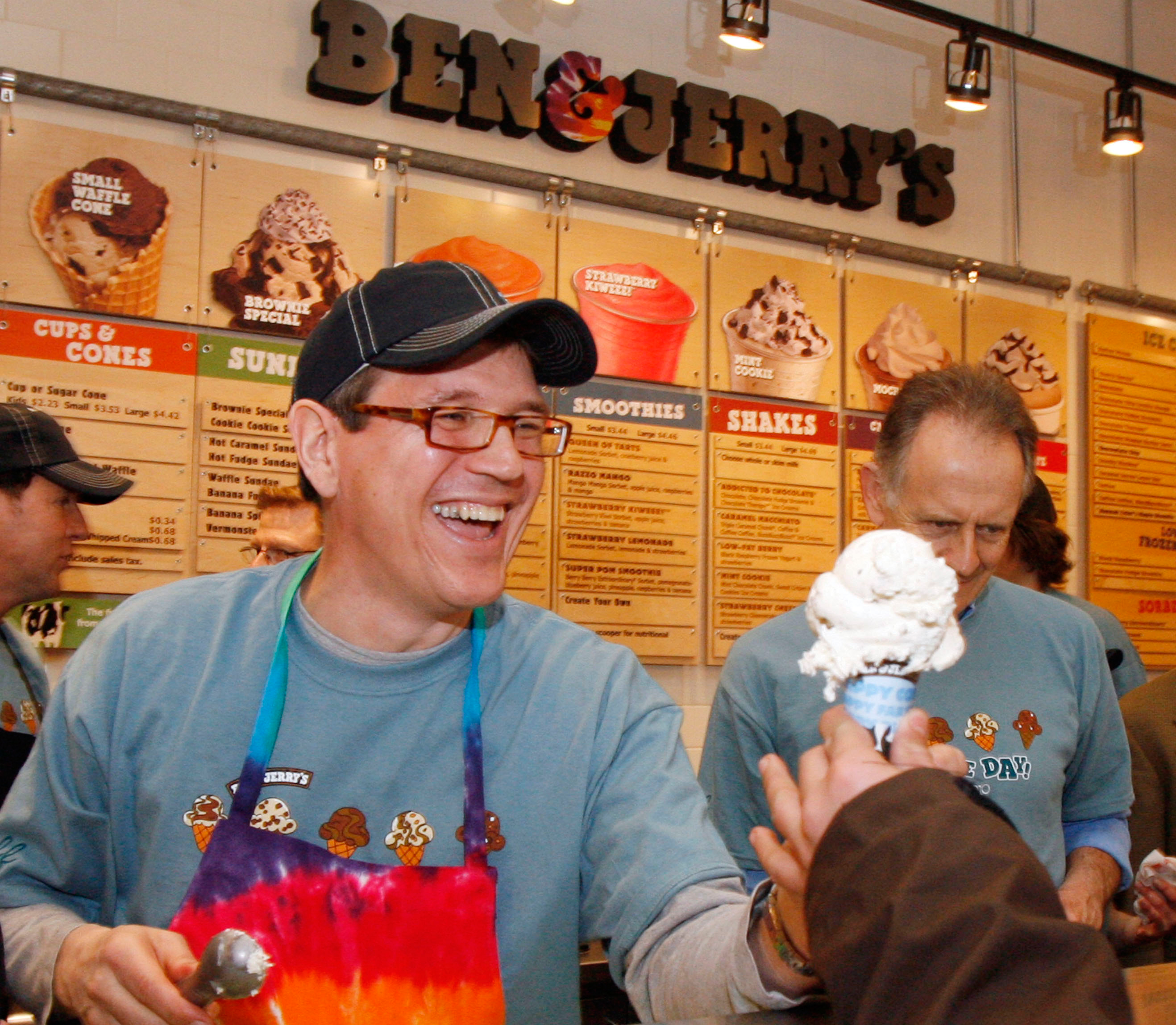 Free cone today at Ben & Jerry’s