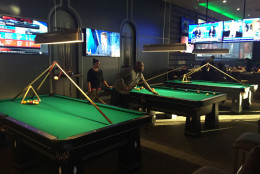 A look at the billiards area. (WTOP/Michelle Basch)