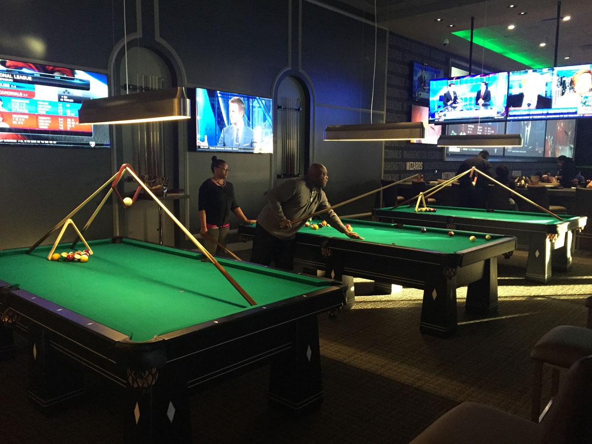 A look at the billiards area. (WTOP/Michelle Basch)