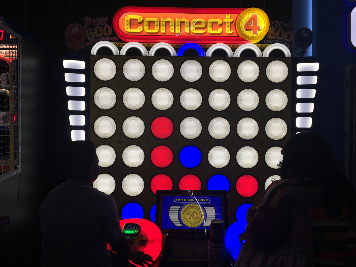 Connect 4 is no longer just a tabletop game! (WTOP/Michelle Basch)