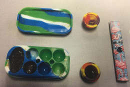 Marijuana derivatives in portable containers. (Courtesy Fairfax County Police Department)