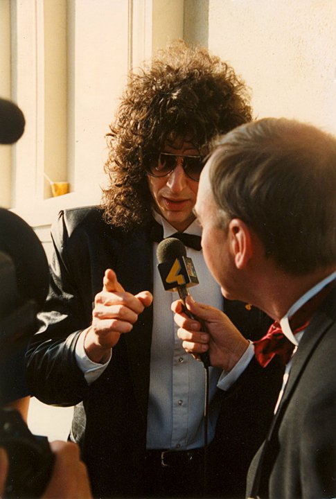 Arch Campbell interviews Howard Stern. (Courtesy Arch Campbell)