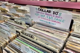Bargain bins are part of the experience at Joe's Record Paradise. (WTOP/Neal Augenstein)
