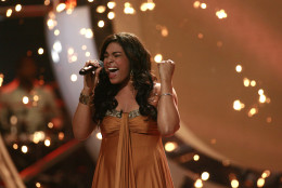 ** EMBARGOED UNTIL 10PM WEST COAST **  Jordin Sparks performs moments after she is named the new American Idol Wednesday, May 23, 2007, in Los Angeles. (Matt Sayles/AP Images for Fox)