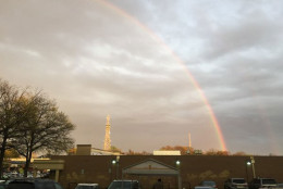 Rainbow in Arlington, Virginia. (Courtesy @juliaandtommy)