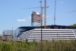 The MGM National Harbor casino, under construction in April. (Courtesy of MGM)