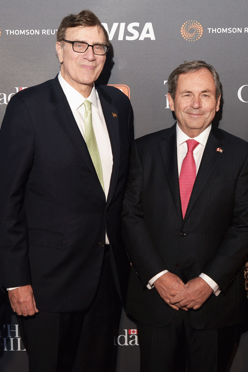 Owner of The Hill, Jimmy Finkelstein and Ambassador of Canada to the United States David MacNaughton (Shannon Finney)