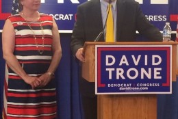 David Trone, who spent $12 million on his bid for the Democratic nomination in the 8th District of Maryland, concedes to Jamie Raskin. (WTOP/Dick Uliano)