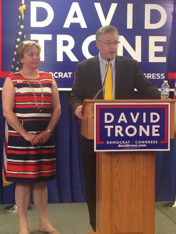 David Trone, who spent $12 million on his bid for the Democratic nomination in the 8th District of Maryland, concedes to Jamie Raskin. (WTOP/Dick Uliano)