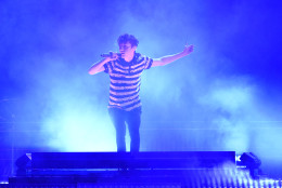 Troye Sivan, winner of the emerging artist award, performs Youth at the Billboard Music Awards at the T-Mobile Arena on Sunday, May 22, 2016, in Las Vegas. (Photo by Chris Pizzello/Invision/AP)