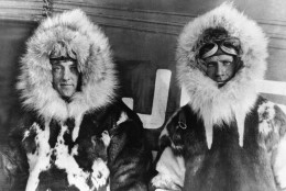 Comm. Richard Byrd and pilot Floyd Bennett in 1926. (AP Photo)