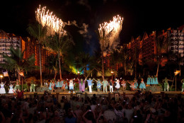 KAPOLEI, HAWAII - SEPTEMBER 22:  Bob Iger, President and CEO, The Walt Disney Company and Tom Staggs, Chairman, Walt Disney Parks and Resorts, take part in the official Grand Opening Celebration of Aulani, a new Disney Resort &amp; Spa on September 22, 2011 in Ko Olina, Kapolei, Hawaii.  With its fun recreation features and restaurants, comfortable rooms, and its combination of Disney magic with Hawaiian beauty, tradition and relaxation, Aulani offers a new way for families to vacation together on the island of Oahu. (Photo by David Roark/Disney Destinations via Getty Images)