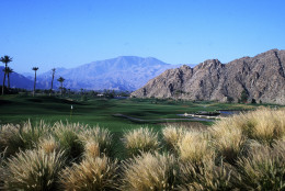 PALM SPRINGS -  A General View of the 9th hole on the Mountain course of the LA Quinta resort Golf Course, Palm Springs California, United States of America.(Photo by Andrew Redington/Getty Images)