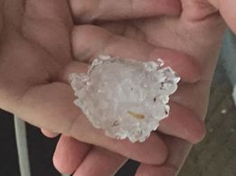 Montgomery Co.’s largest-ever hail fell on Monday