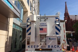 Pepco's massive new vehicle will help coordinate response to summer storms. (WTOP/Nick Iannelli)
