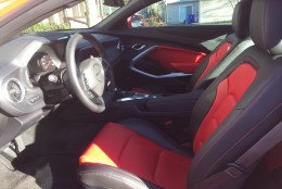 The interior is a nice advancement. The fit and finish is improved from the last Camaro. (WTOP/Mike Parris)