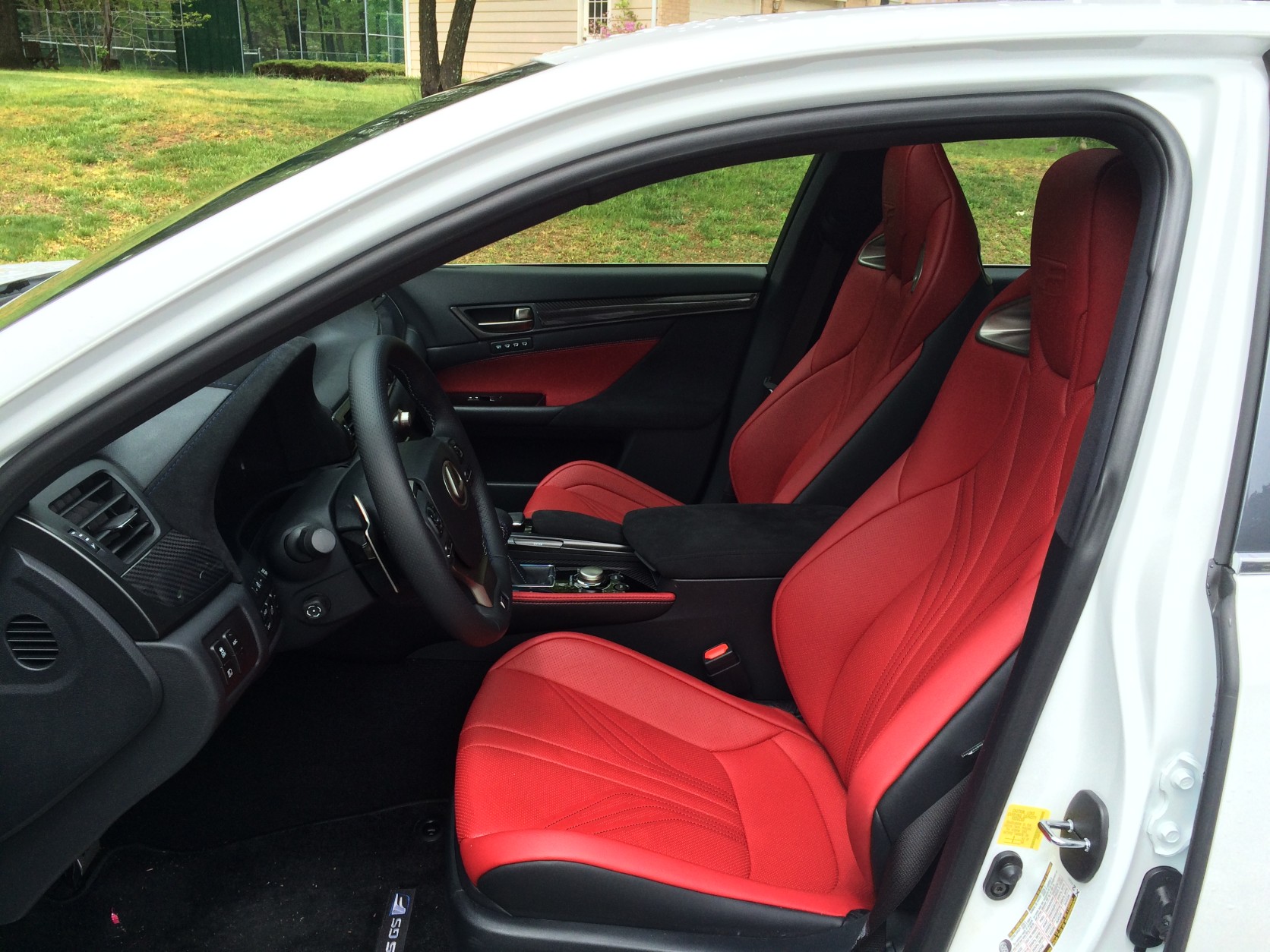 One place that is still all luxury is the interior with leather seats that look sporty but are very comfortable. (WTOP/Mike Parris)
