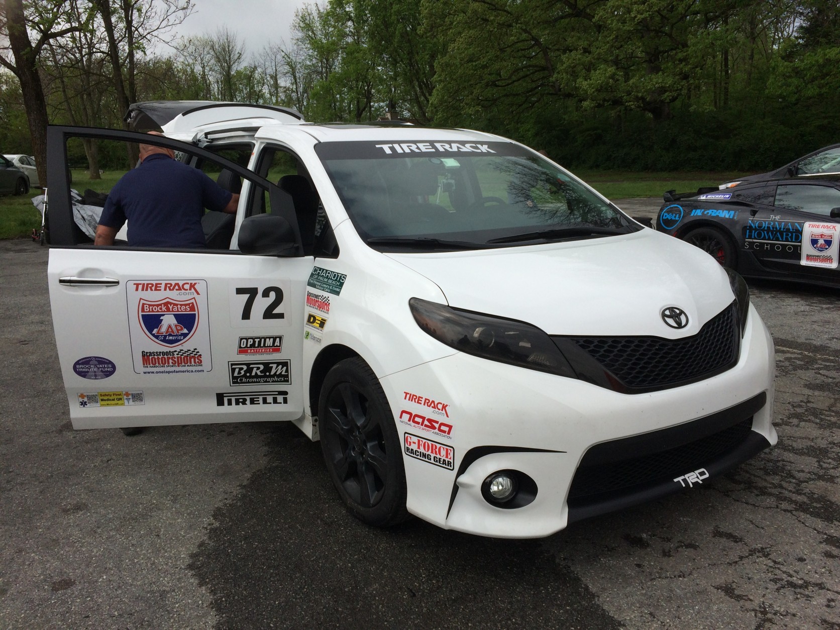 Toyota Sienna SE+ is one of two Sienna minivan models to compete at the One Lap of America Race. (WTOP/Mike Parris)