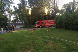 The scene of a gas leak in Potomac, Md. on Saturday, May 28, 2016. (MCFRS/Pete Piringer via Twitter)