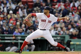 Boston Red Sox starting pitcher David Price delivers to the Baltimore Orioles during a baseball game at Fenway Park, Monday, April 11, 2016, in Boston. (AP Photo/Elise Amendola)