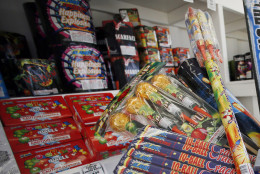 A 2015 photo showing an assortment of fireworks for sale. (AP Photo/Tony Gutierrez)