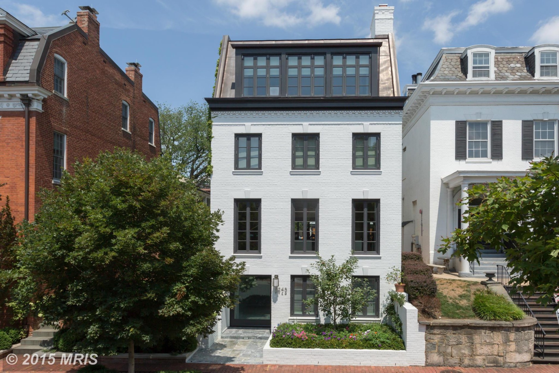 This Georgetown property on M Street is listed at more than nine million .