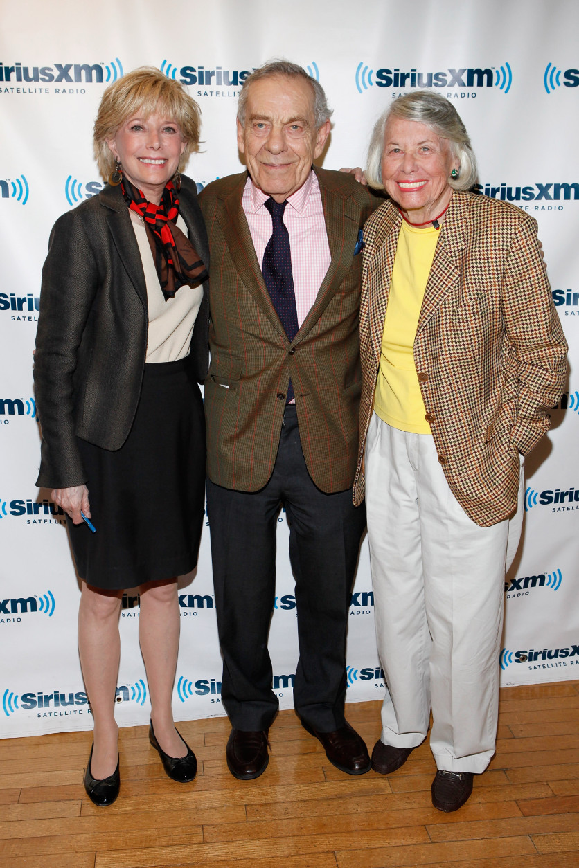 NEW YORK, NY - APRIL 11:  Lesley Stahl, Morley Safer and Liz Smith remember the life and career of “60 Minutes” correspondent Mike Wallace on SiriusXM's "The wowOwow Radio Show" at SiriusXM Studio on April 11, 2012 in New York City.  (Photo by Cindy Ord/Getty Images)