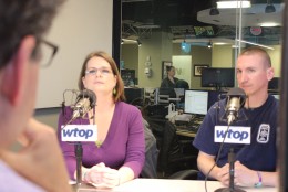 For the first time, Jennifer Clardy Chalmers and  Steve Mittendorff discussed Nicole Mittendorff's suicide. (WTOP/Jason Fraley)