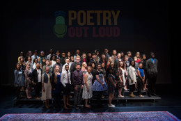 The 53 competitors of the 2016 Poetry Out Loud National Finals. (National Endowment for the Arts/James Kegley)