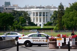 One person is critically injured after a shooting near the White House Friday afternoon. (WTOP/Dave Dildine)
