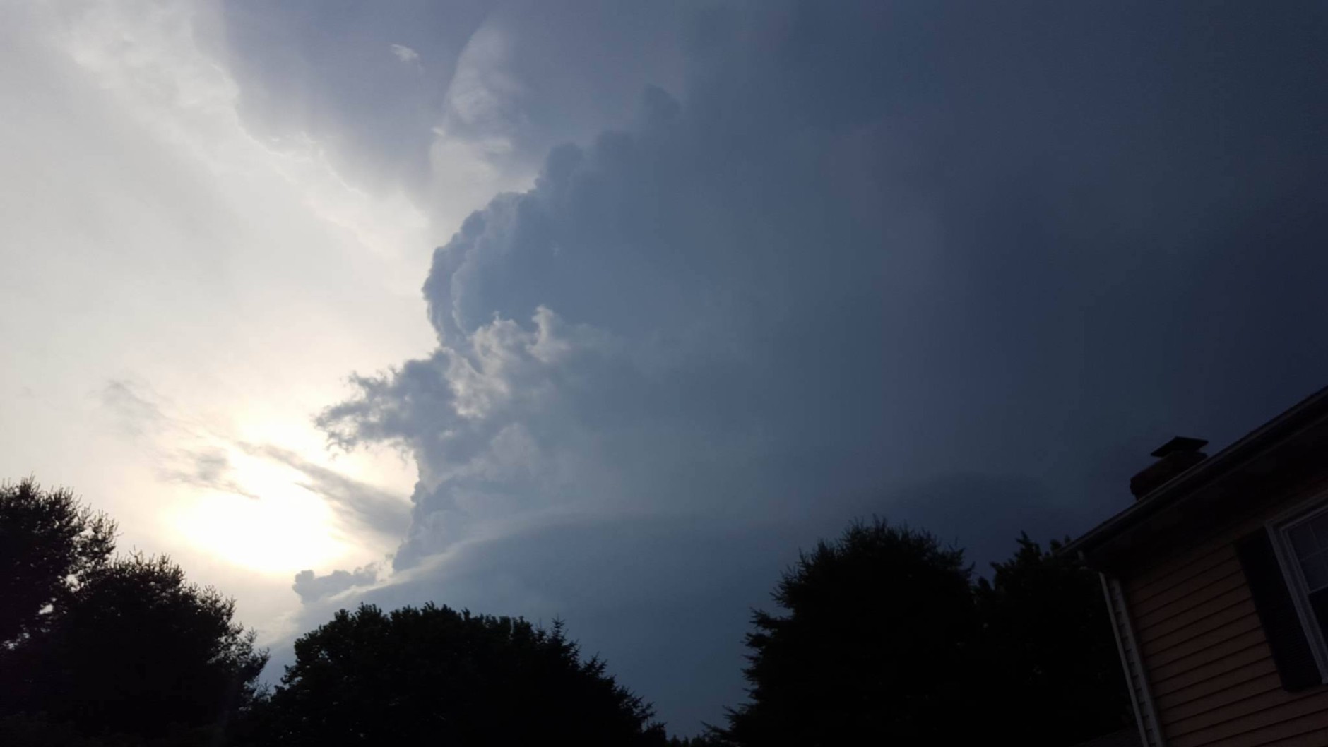 Storm clouds in Middleburg, Virginia on June 16, 2016. (Courtesy Suzi Tzaferis)