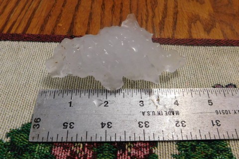 June 21 storm brought large hailstone to Maryland