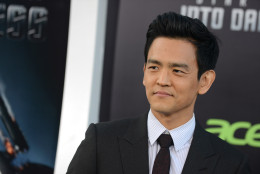 John Cho arrives at the LA premiere of "Star Trek Into Darkness" at The Dolby Theater on Tuesday, May 14, 2013 in Los Angeles. (Photo by Jordan Strauss/Invision/AP)