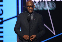 Samuel L. Jackson accepts the lifetime achievement award at the BET Awards at the Microsoft Theater on Sunday, June 26, 2016, in Los Angeles. (Photo by Matt Sayles/Invision/AP)