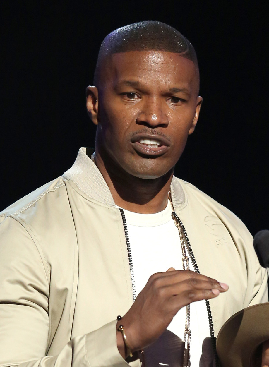 Jamie Foxx speaks at the BET Awards at the Microsoft Theater on Sunday, June 26, 2016, in Los Angeles. (Photo by Matt Sayles/Invision/AP)