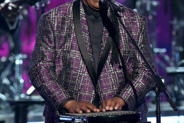 Stevie Wonder performs Take Me With U during a tribute to Prince at the BET Awards at the Microsoft Theater on Sunday, June 26, 2016, in Los Angeles. (Photo by Matt Sayles/Invision/AP)