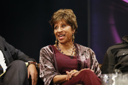 Actress Marla Gibbs enjoys a lively conversation about television icon Norman Lear's influence on urban culture and Hip Hop during "An Evening With Norman Lear" presented by the Television Academy at the Montalban Theatre in Hollywood, Wednesday, Jan. 28, 2015. (Photo by Danny Moloshok/Invision for the Television Academy/AP Images)