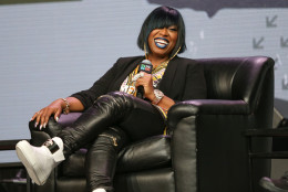 Missy Elliott appears at a panel discussion during South By Southwest at the Austin Convention Center on Wednesday, March 16, 2016, in Austin, Texas. (Photo by Rich Fury/Invision/AP)