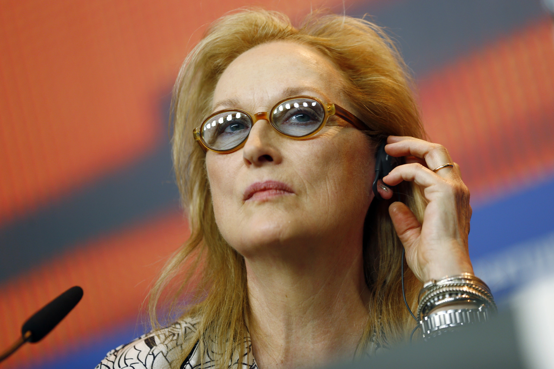 FILE - In this Thursday, Feb. 11, 2016 file photo, Jury President Meryl Streep attends a press conference at the 2016 Berlinale Film Festival in Berlin, Germany, Thursday, Feb. 11, 2016. After more than a week of red-carpet screenings, the jury at the Berlin International Film Festival is set to announce the winner of its Golden Bear award for best movie and other honors. Winners at the Berlinale, the first of the year's major European film festivals, are notoriously hard to predict. This year's jury, led by Meryl Streep, is choosing between 18 entries from across the globe.  (AP Photo/Axel Schmidt, File)