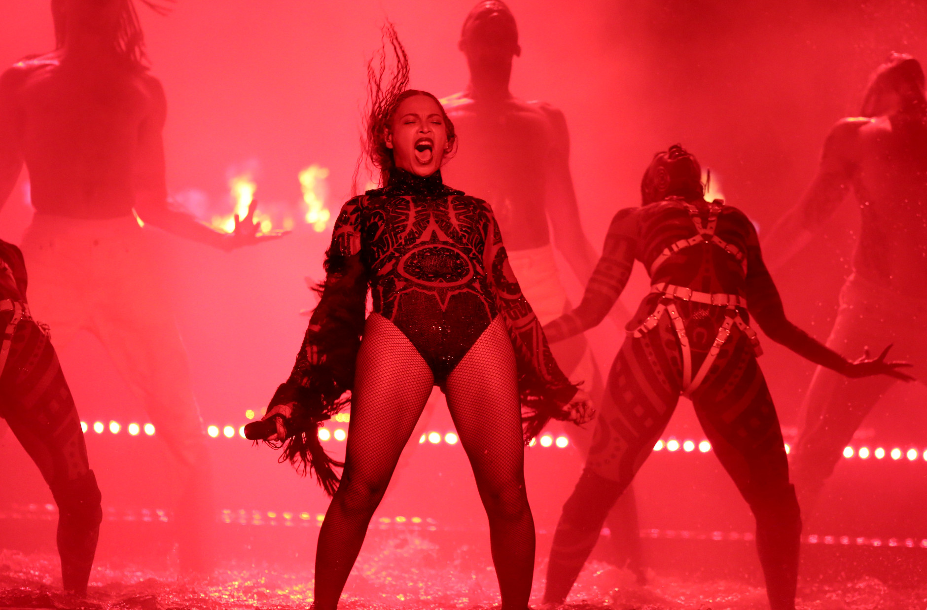 Beyonce performs Freedom at the BET Awards at the Microsoft Theater on Sunday, June 26, 2016, in Los Angeles. (Photo by Matt Sayles/Invision/AP)