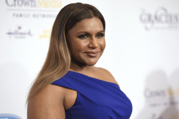 Mindy Kaling arrives at the 41st annual Gracie Awards Gala at the Beverly Wilshire Hotel on Tuesday, May 24, 2016, in Beverly Hills, Calif. (Photo by Chris Pizzello/Invision/AP)