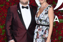 James Corden, left, and Julia Carey arrive at the Tony Awards at the Beacon Theatre on Sunday, June 12, 2016, in New York. (Photo by Charles Sykes/Invision/AP)