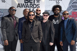 The Roots arrive at the BET Awards at the Microsoft Theater on Sunday, June 26, 2016, in Los Angeles. (Photo by Jordan Strauss/Invision/AP)