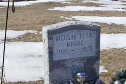 The graves of Richard and Mildred Loving are seen in a rural cemetery near their home in Caroline County, Virginia, Sunday, Feb. 16, 2014. Richard Loving, a white man, and his wife Mildred, a black woman, were banished from their home state of Virginia in 1958 where interracial marriage was prohibited under state law. The Supreme Court, in Loving v. Virginia, declared that law to be unconstitutional. This week, U.S. District Judge Arenda Wright Allen invoked the Loving case several times in her ruling against Virginia's same-sex marriage ban in Bostic v. Rainey.  (AP Photo/J. Scott Applewhite)