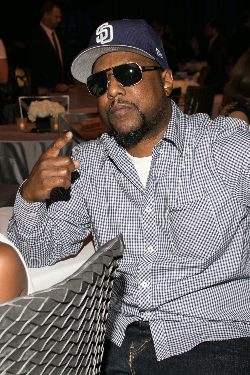 MC Ren attends the Los Angeles premiere of "Straight Outta Compton" after party at the L.A. Live Event Deck on Monday, Aug. 10, 2015. (Photo by John Salangsang/Invision/AP)